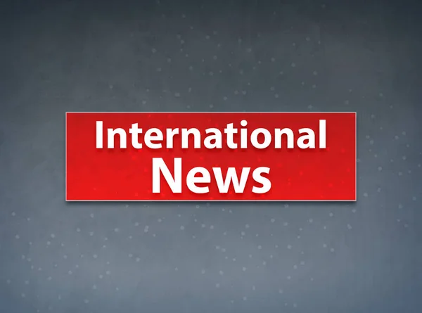 Internationella nyheter röd banner abstrakt bakgrund — Stockfoto