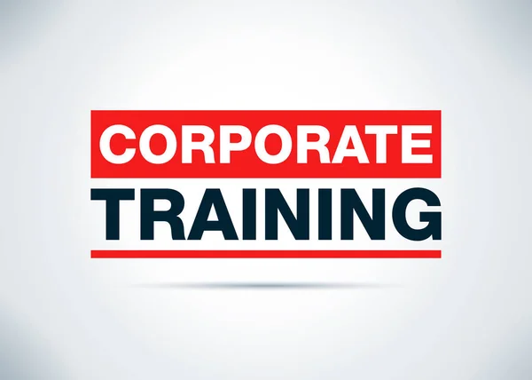 Corporate Training Abstract Flat Background Design Illustration