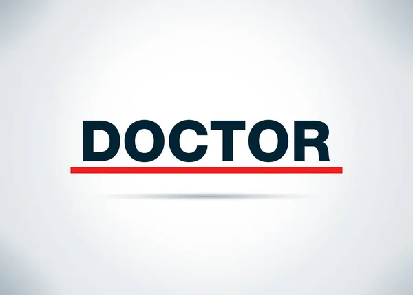 Doctor Abstract Flat Background Design Illustration — Stock Photo, Image