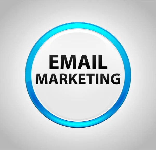 Email Marketing Pulsante blu rotondo — Foto Stock
