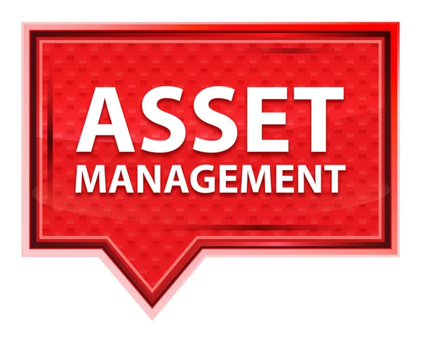 Asset Management mglisty różowy przycisk banner — Zdjęcie stockowe