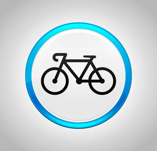 Bicycle icon round blue push button — Stock Photo, Image