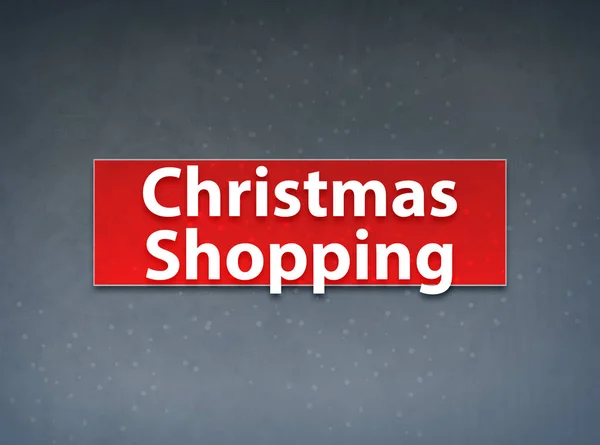 Christmas Shopping Red Banner Abstract Background — Stock Photo, Image