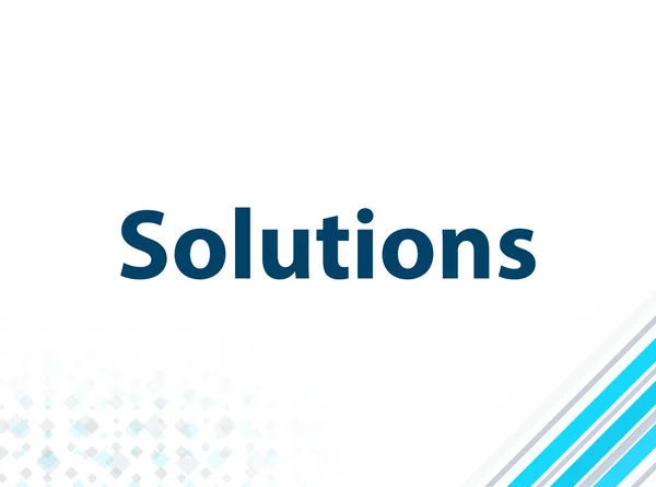 Lösungen modernes flaches Design blau abstrakter Hintergrund — Stockfoto
