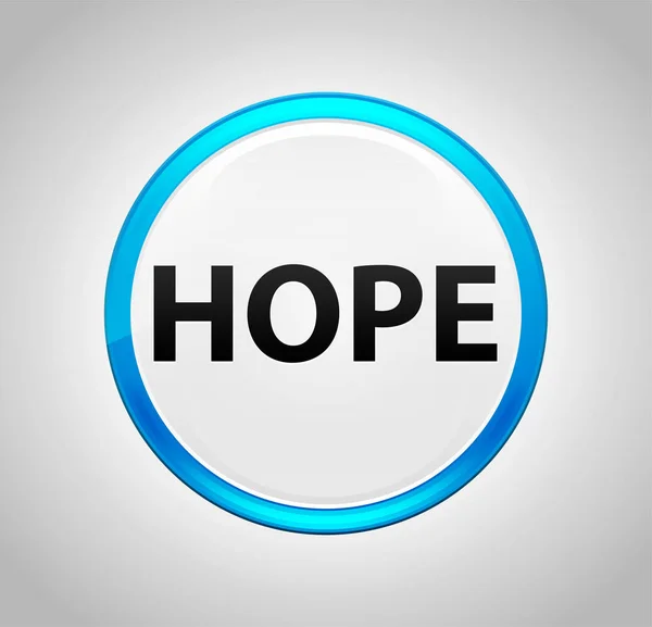 Hope Round Blue Push Button — Stock Photo, Image