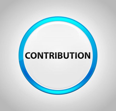 Katkı yuvarlak mavi Push düğmesi