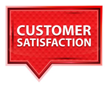 Müşteri memnuniyeti puslu pembe afiş düğmesi gül