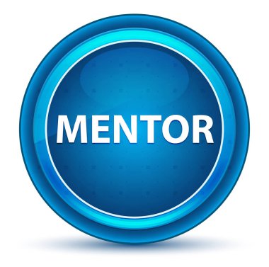 Mentor göz topu mavi yuvarlak düğme