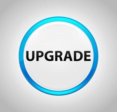 Yükseltme yuvarlak mavi Push düğmesi