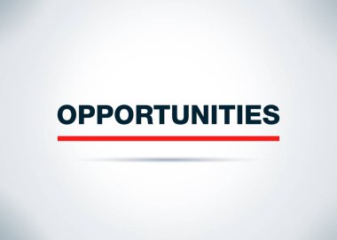 Fırsatlar soyut düz arka plan tasarım Illüstrasyon