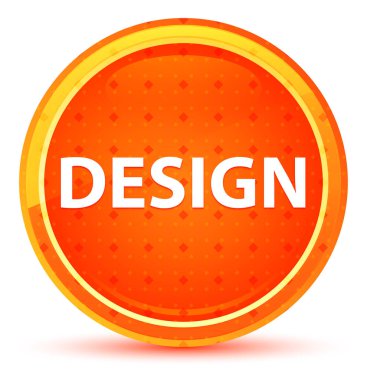 Tasarım doğal turuncu yuvarlak düğme