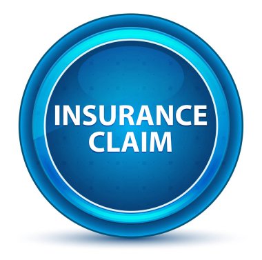 Sigorta talebi göz topu mavi yuvarlak düğme