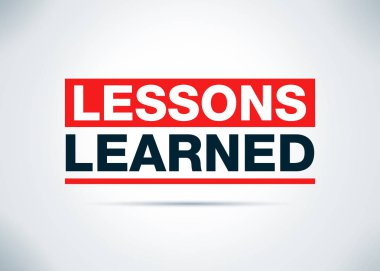 Dersler soyut düz arka plan tasarım Illustration öğrendim