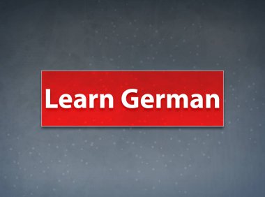 Alman kırmızı banner soyut arka plan öğrenin