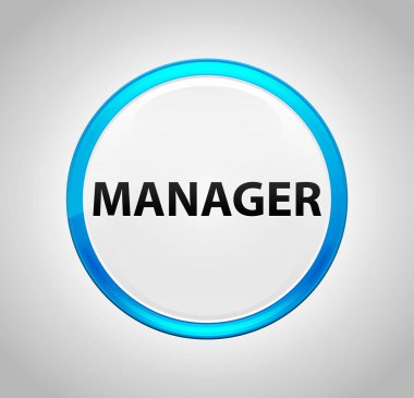 Manager yuvarlak mavi basma düğmesi