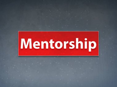 Mentorluk kırmızı afiş soyut arka plan