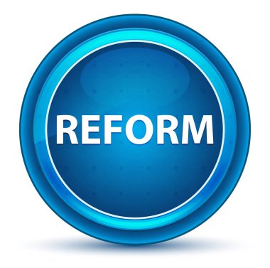 Reform Eyeball mavi yuvarlak düğme
