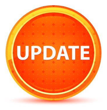 Güncelleme doğal turuncu yuvarlak düğme