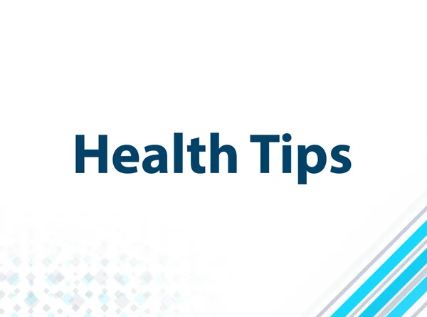 Health Tips Modern Flat Design Blue Abstract Background