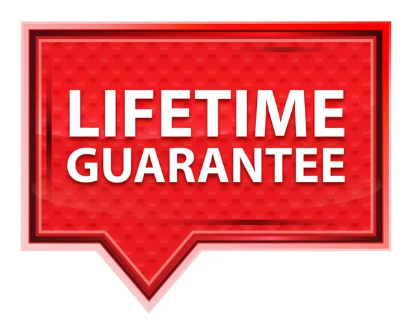 Lifetime Guarantee misty rose pink banner button — Stock Photo, Image