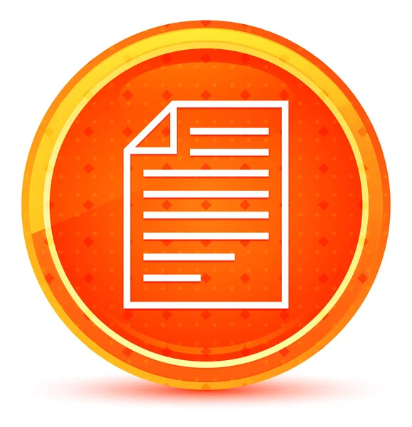 Sayfa simgesi doğal turuncu yuvarlak düğme — Stok fotoğraf