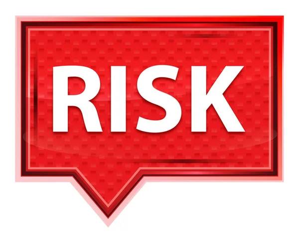 Risk misty rose pink banner button — Stock Photo, Image