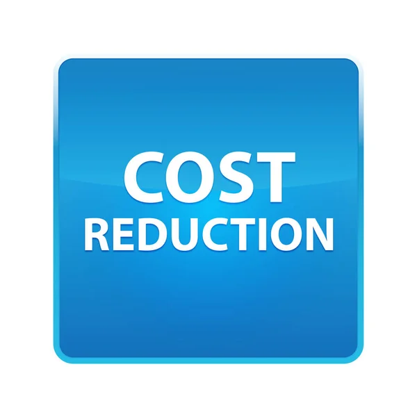 Cost Reduction shiny blue square button