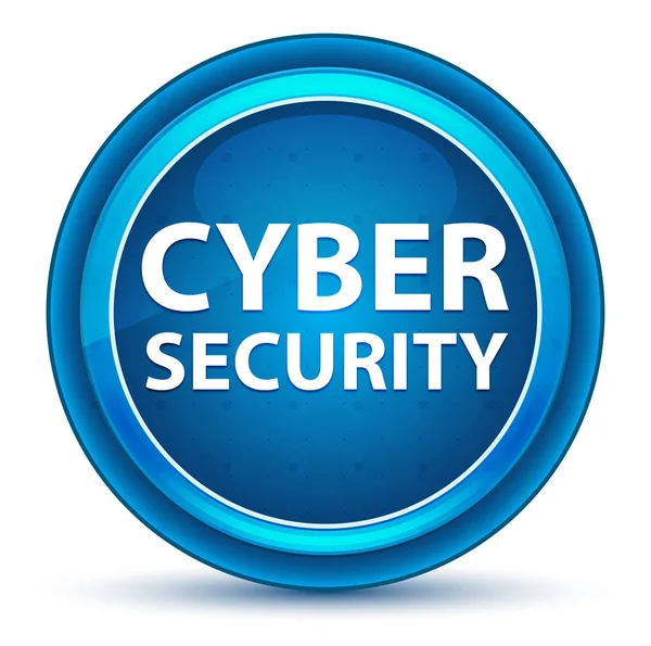 Cyber Security Eyeball Blue Round Button — Stock Photo, Image