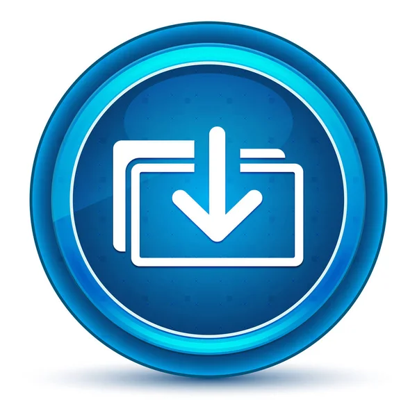 Download bestanden icoon oogbol blauwe ronde-knop — Stockfoto