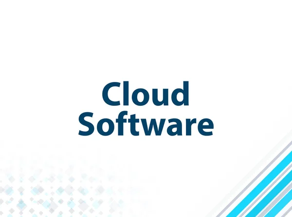 Cloud Software Modern Flat Design Blue Abstract Background