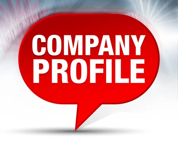 Company Profile Red Bubble Background — Stock Photo, Image