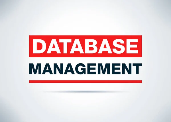 Database Management Abstract Flat Background Design Illustration