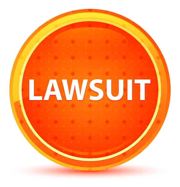 Lawsuit Natural Orange Round Button — Stock Photo, Image