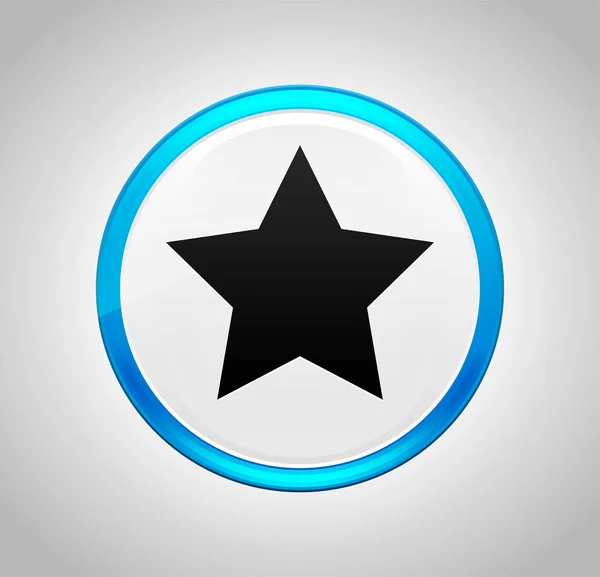 星アイコンラウンドブループッシュボタン — ストック写真
