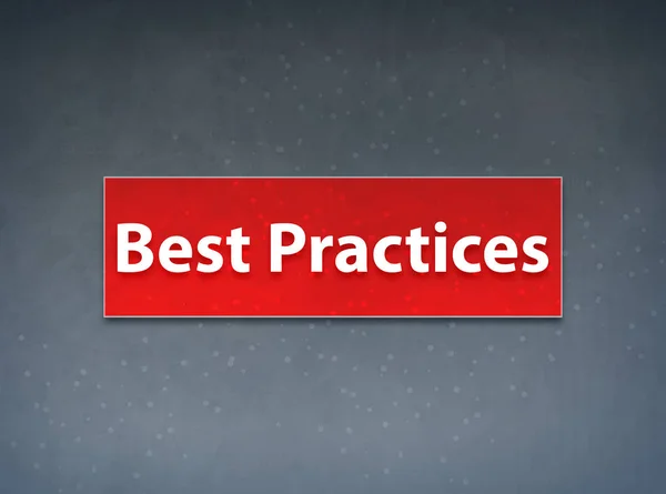 Best practices rode banner abstracte achtergrond — Stockfoto