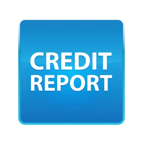 Credit Report shiny blue square button — Stock Photo, Image