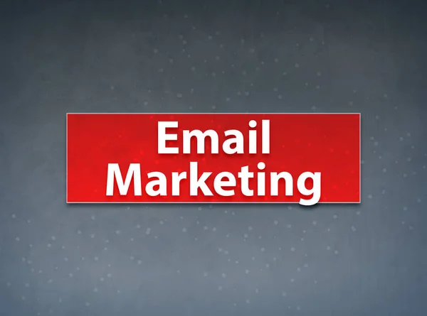 Email Marketing Banner rosso Sfondo astratto — Foto Stock