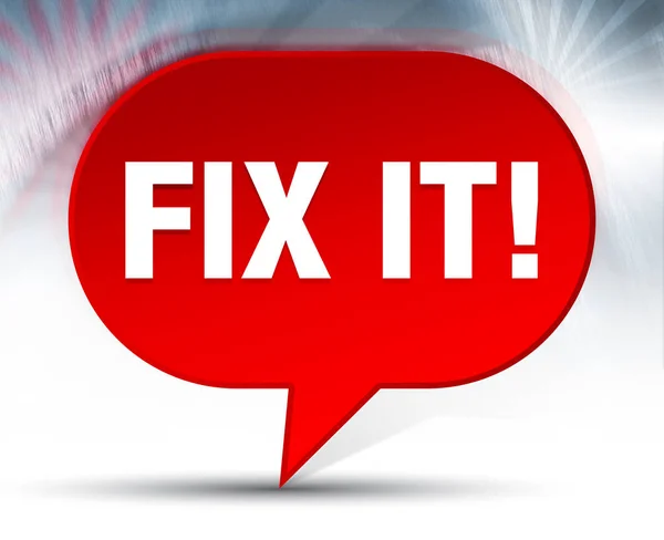 Fix It! Red Bubble Background