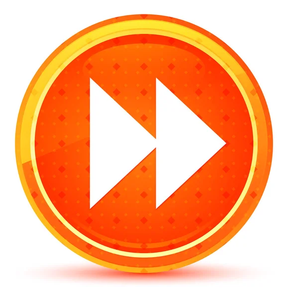 Spring forward icon natuurlijke oranje ronde knop — Stockfoto