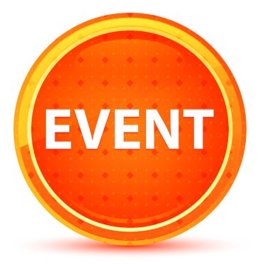 Olay Doğal Turuncu Yuvarlak Düğme