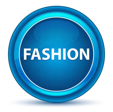 Moda Eyeball Mavi Yuvarlak Düğme