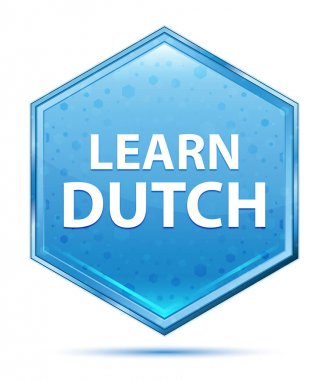 Hollanda kristal mavisi altıgen düğmesini öğrenin