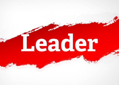 Lider Kırmızı Fırça Soyut Arka Plan İllüstrasyon
