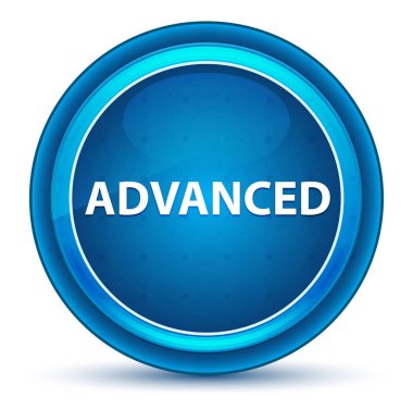 Gelişmiş Eyeball Mavi Yuvarlak Düğme