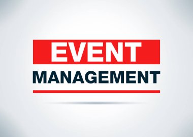 Olay Yönetimi Soyut Düz Arka Plan Tasarım İllüstrasyon