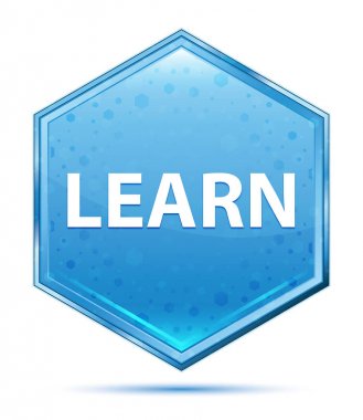 Kristal mavi altıgen düğmesini öğrenin