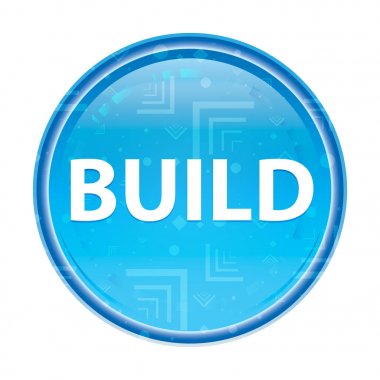 Çiçek mavisi yuvarlak düğme oluşturun