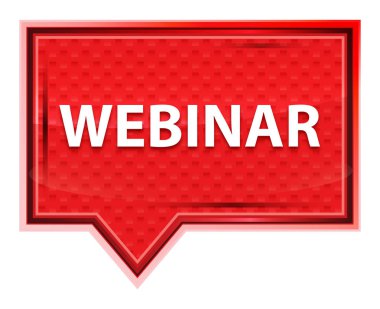 Webinar sisli pembe afiş düğmesi
