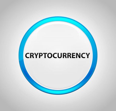Cryptocurrency Yuvarlak Mavi Buton