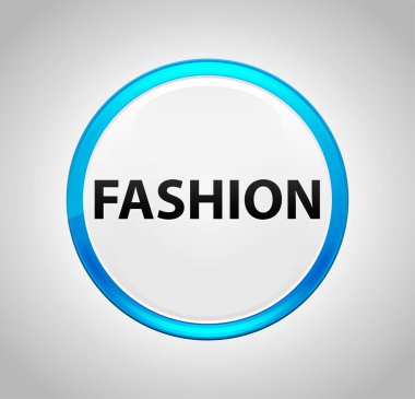 Moda Yuvarlak Mavi Buton